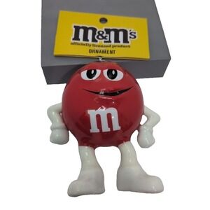 M&M's Red Character Christmas Ornament New 2023 Hobby Lobby Ruz HL9204420
